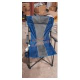 Berkley Jensen Comfort Arm Folding Chair Blue and