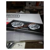 Black + Decker Double Buffet Portable Stove Range
