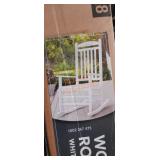 Hampton Bay Wood Rocking Chair White Finish