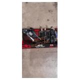 The Batman Batcycle with 4 Characters