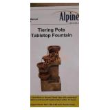 Alpine Tiering Pots Tabletop Fountain