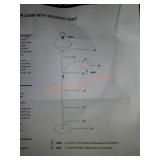 Floor lamp with reading light