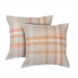 Astella Tartan Tuscan Outdoor Square Throw Pillow
