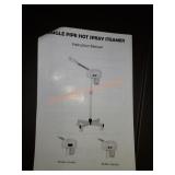 Single pipe hot spray steamer