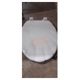 Mayfair Sculptured Enameled Wood Round Toilet