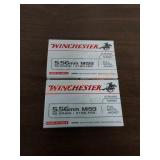 Winchester 5.56mm, 55 Grain, full metal jacket
