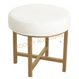 HomePop Round Metal Base Ottoman