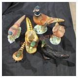 Vintage Pheasant Sculptures Mixed Lot