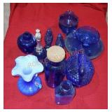 Blue colbolt glassware