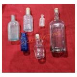 Vintage glass bottles