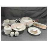 Mixed Lot Pheasant Dishware Set