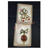 Vintage Christmas pins