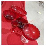 Unique Red glass lot