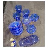 Avon Blue Glassware Lot