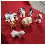 Porcelain dog figurines and more