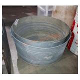 Large galvanized wash buckets