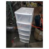 5 drawer plastic storage container