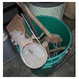 5 gallon bucket full of vintage tools