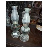 Pair of large oil lanterns