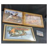 Pheasant Painting Lot and Pheasant Foam Coasters