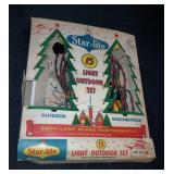 Vintage star 15 light outdoor set