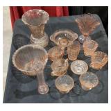 Vintage Pink Glass Lot