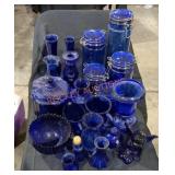 Miscellaneous Blue Glassware Lot