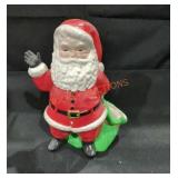 Vintage Duncan Ceramic Waving Santa Sculpture