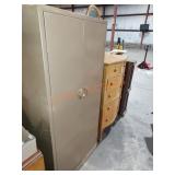 Large metal clothes closet