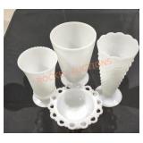 Mixed Milk Glass Lot