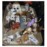 Miscellaneous dog figurine lot