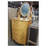 Vintage bow front dresser