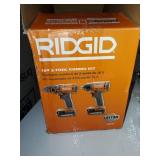 Rigid 18v 2 tool kit 1/2 drill driver 1/4 impact