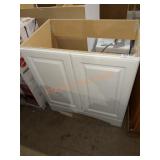 30in White Vanity Cabinet Base