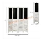 Homcom 4-Panel Folding Room Divider with