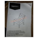 Amazon Basics tufted accent chair