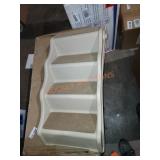 Foldable plastic pet steps