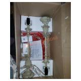 Pair of pineapple lamps