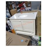Misc 36" Vanity Top Combo White (SOME DAMAGE)