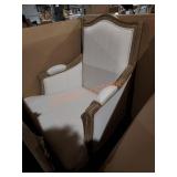 Baxton Studio Light Beige Arm Chair