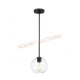 Generation Lighting Purely Black Pendant Light