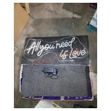 All you need is love sign