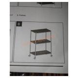 3-tier wire shelving unit