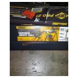 Tough built sawhorse jobsite table