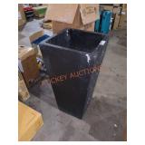 Kante 28" Square Concrete Tall Tapered Planter