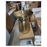 Gold metal accent table