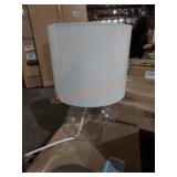 Glass teardrop table lamp