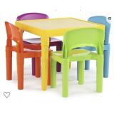 Humble Crew Kids Plastic Table Set with Chairs