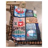 Miscellaneous Camping Themed Quilt Blanket