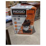 Rigid Sump Pump 1/3Horse Power 48GPM@10ft.